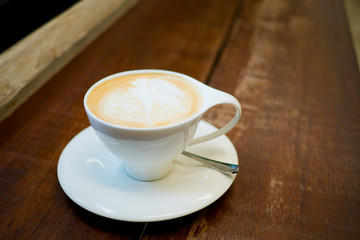 cup of coffee on table
