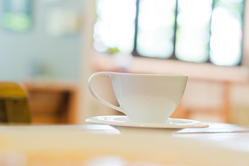 cup of coffee on table