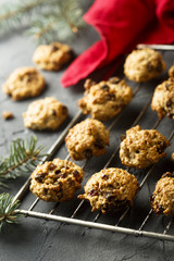 Oatmeal cookies with raisins