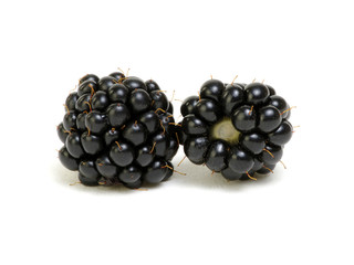 Closeup shot of fresh blackberries