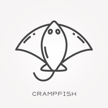 Line icon crampfish