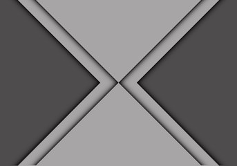 Abstract gray arrow overlap design modern futuristic creative background vector illustration.