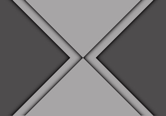 Abstract gray arrow overlap design modern futuristic creative background vector illustration.