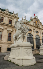 Fototapeta na wymiar Belvedere is a historic building complex in Vienna, Austria