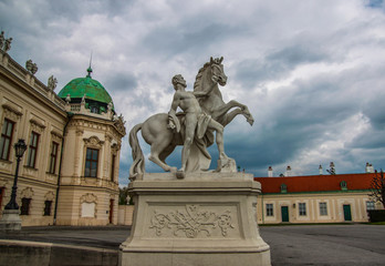 Fototapeta na wymiar Belvedere is a historic building complex in Vienna, Austria