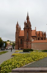 The Catholic Church of St. Anne in Vilnius.