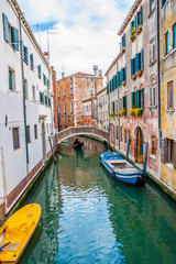 Obraz na płótnie Canvas View of Venice's Canals (Venezia, Italy)