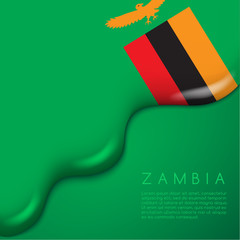 National Flag on Creamy Liquid Dripping : Vector illustration