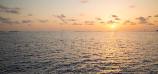 Colorful Sunset In The Beach