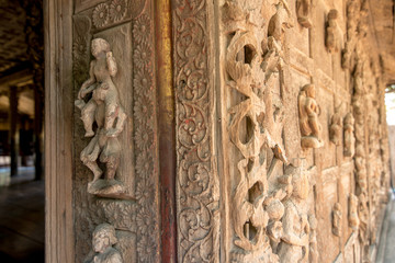 Shwenandaw Monastery or Shwenandaw Kyaung Temple or Golden Palace Monastery at Mandalay Myanmar