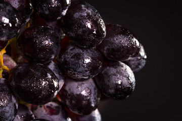 dark purple grapes