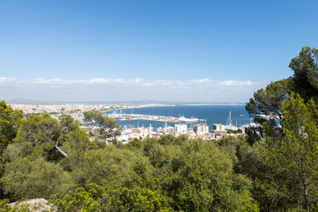 Fototapeta na wymiar Vista de Palma, Mallorca, Islas Baleares, España