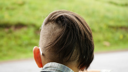 fashionable hairstyle boy