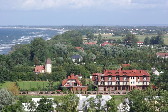 Gąski - widok z latarni moeskiej