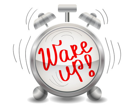 Metal mechanical realistic alarm clock, ringing clock, climb, get up