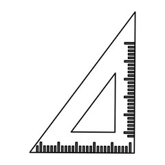 Ruler school utensil icon vector illustration graphic design