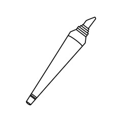Fototapeta premium Marker draw utensil icon vector illustration graphic design