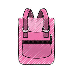 School backpack isolated icon vector illustration graphic design