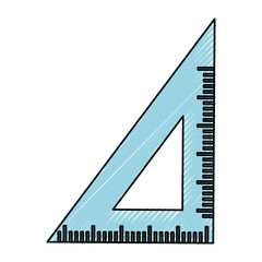 Ruler school utensil icon vector illustration graphic design