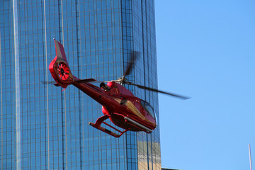 Helicopter über Melbourne