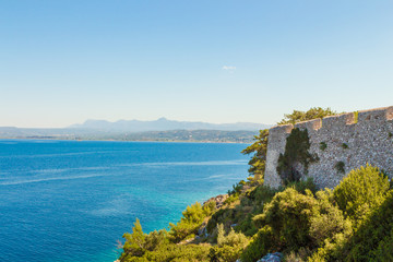 Naklejka premium Inside the Niokastro (Pylos Castle) fortress, Peloponnese, Greece