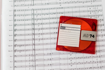Mastering einer Komposition auf MiniDisc