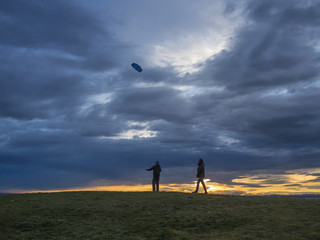 Playing with the kite