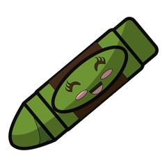 Cute crayon cartoon icon vector illustration graphic design