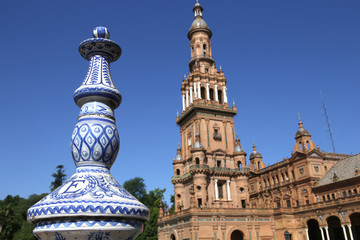 Obraz premium Plaza de Espana, Seville, Andalusia, spain