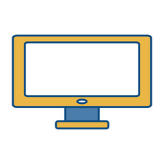 computer icon over white background colorful design vector illustration