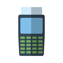 dataphone device icon over white background vector illustration