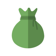 money sack icon over white background vector illustration