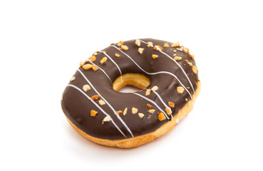 Donut in glaze isolated