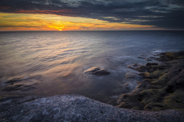 Sunset over the Gulf of ST Lawrence, Daniel's Harbour, Newfoundland & Labrador