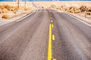 Open highway in California
