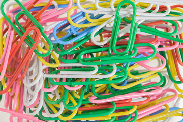 Paper clip / Heap of colorful paper clip.