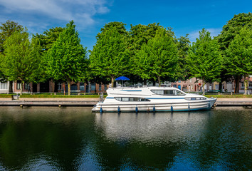 Bruges (Brugge) cityscape with water canal