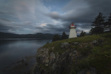 Fototapeta na wymiar Twilight, Woody Point, Gros Morne National Park, Newfoundland & Labrador