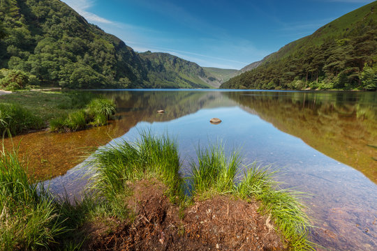 Upper Laugh Glendalaugh Irland Wicklow Mountains 