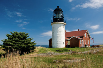 Fototapeta na wymiar Most Powerful Lighthouse in Maine is Seguin Island Light