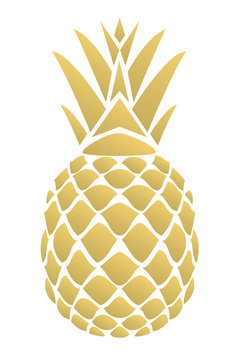 Vector Golden Pineapple