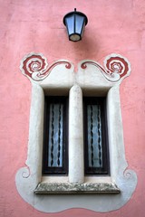 Detail of a Window  of Gaudi's house at Parc Guell