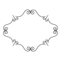Elegant Victorian with diamond shape frame vector illustration design