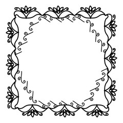 Elegant Victorian with square shape frame vector illustration design