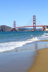 View of the Golden Gate Bridge from Baker Beach
