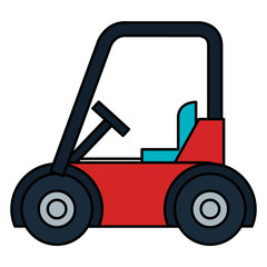golf cart isolated icon vector illustration design