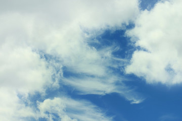 blue sky with clouds background
