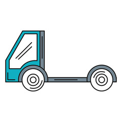delivery service truck isolated icon vector illustration design