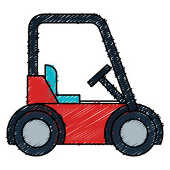 golf cart isolated icon vector illustration design