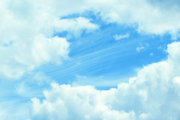 blue sky with clouds background